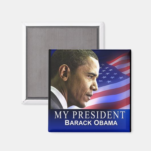 Mein Präsident Magnet (patriotisch) (Vorderseite/Rückseite)