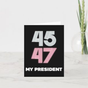 Mein Präsident Trump 45 47 Amtseinführungs Tag 202 Karte