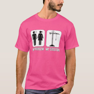 Mein Problem Mein Piktogramm Mama Vater Konstrukti T-Shirt