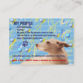 MEIN PROFILE VISITENKARTE (Rückseite)