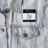 Mein Pronomen ist ZE Button (Beispiel)