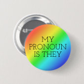 Mein Pronoun ist, dass sie individuell anpassbar s Button (Vorne & Hinten)