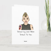 Mein Pronoun ist Er | Geschlechterbekanntmachung Karte (Rückseite)