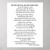 MEIN PROTEKTOR MEIN BRUDERPHIL POSTER (Vorne)