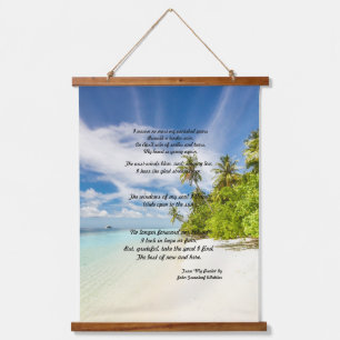 "Mein Psalm"-Band Wandteppich Mit Holzrahmen