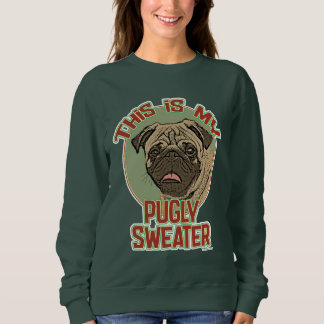 Mein Pugly Holiday Fun Weihnachtskraut Sweatshirt
