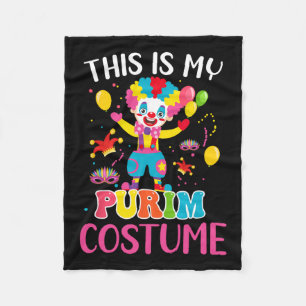 Mein Purim-Kostüm Mardi Gras Clown Sonnenparaden P Fleecedecke