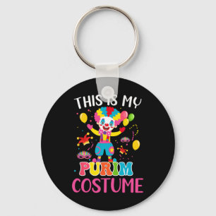 Mein Purim-Kostüm Mardi Gras Clown Sonnenparaden P Schlüsselanhänger