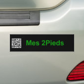 Mein QR Code Kaywa Dan Bizet Bannière Mes2Pieds Autoaufkleber (On Car)