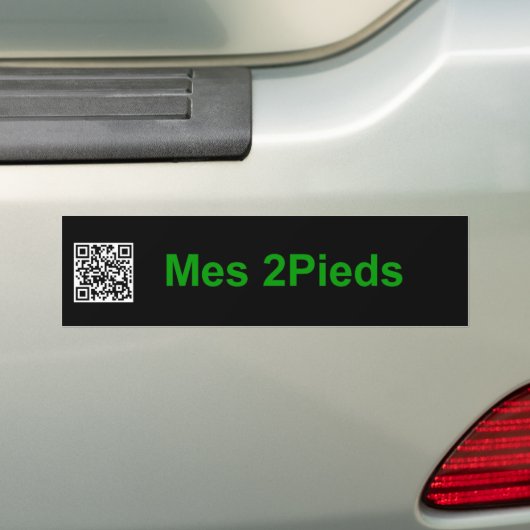 Mein QR Code Kaywa Dan Bizet Bannière Mes2Pieds Autoaufkleber (Auf Auto)