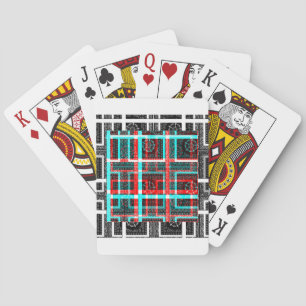 Mein quadratischer Labyrinth-Entwurf Spielkarten