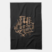 Mein Quiltierzimmer ist mein glücklicher Ort - Qui Geschirrtuch (Vertikal)