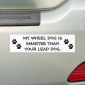 MEIN RAD-HUND IST INTELLIGENTER ALS IHR AUTOAUFKLEBER (Auf Auto)