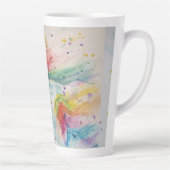 Mein Rainbow Unicorn Wasserfarbe Latte Tasse (Rechts)