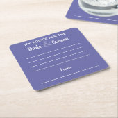 Mein Rat für Braut & Bräutigam Spaß Rechteckiger Pappuntersetzer (angewinkelt)