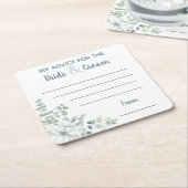 Mein Rat für Braut & Bräutigam Wasserfarbe Rechteckiger Pappuntersetzer (angewinkelt)