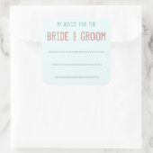 Mein Rat für den Bride & Groom Aufkleber (Tasche)