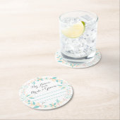 Mein Rat für die Braut und den Bräutigam Runder Pappuntersetzer (Vor Ort)