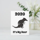 Mein Rat Jahr 2020 Postkarte (Stehend Vorderseite)