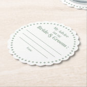 Mein Ratschlag für das Grün von Braut und Bräuche Untersetzer (angewinkelt)