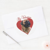 Mein Red Bullmastiff Valentine Runder Aufkleber (Umschlag)