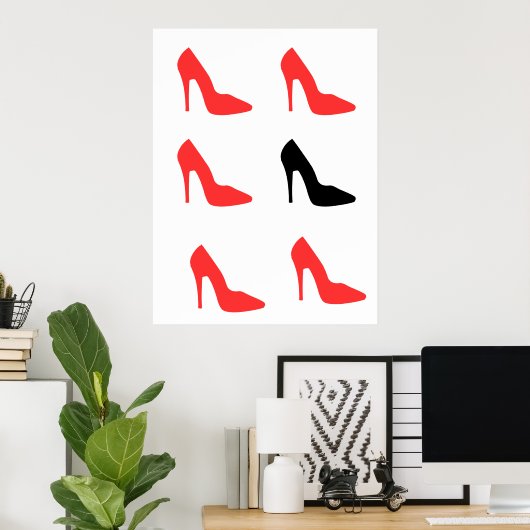 Mein Red Shoe Poster (Heimbüro)