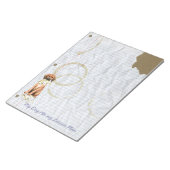 Mein Redbone hat meinen Lektionsplan aufgegriffen Notizblock (angewinkelt)