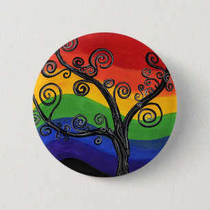 Mein Regenbogen-Baum Button