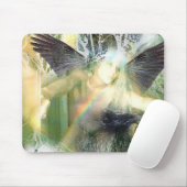 Mein Regenbogen durch roten Raben Mousepad (Mit Mouse)