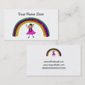 Mein Regenbogen Visitenkarte (Vorne/Hinten)