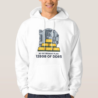 Mein Rentenplan 128GB DDR5 lustiger RAM-Humor Hoodie