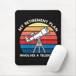 Mein Rentenplan beinhaltet ein Teleskop Mousepad