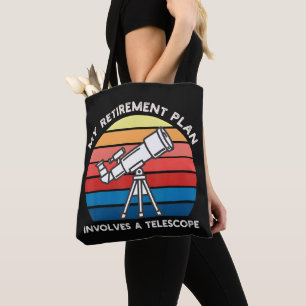Mein Rentenplan beinhaltet ein Teleskop Tasche