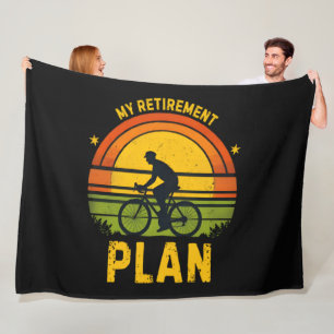 Mein Rentenplan Fahrrad-Enthusiast Fleecedecke