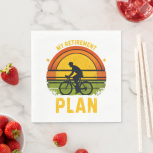 Mein Rentenplan Fahrrad-Enthusiast Serviette
