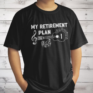 Mein Rentenplan Gitarre Lustige Musiker T-Shirt