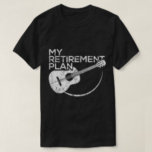 Mein Rentenplan Gitarren-Musik-Design T-Shirt
