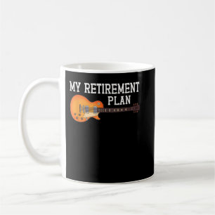 Mein Rentenplan Gitarrist Gitarrespieler Musiker Kaffeetasse
