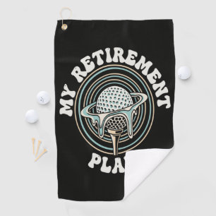 Mein Rentenplan Golf-Rentner Golfer Golfhandtuch
