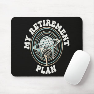 Mein Rentenplan Golf-Rentner Golfer Mousepad