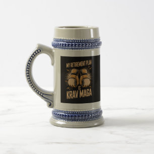 Mein Rentenplan ist Krav Maga Bierglas