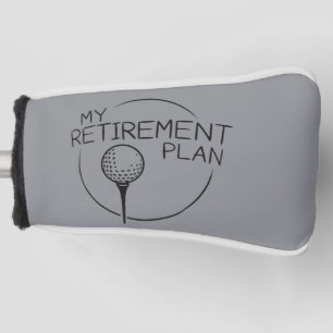 Mein Rentenplan Lustiger Spruch Golfen Golfer  Golf Headcover