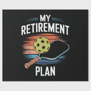Mein Rentenplan Pickleball-Spieler Geschenkpapier