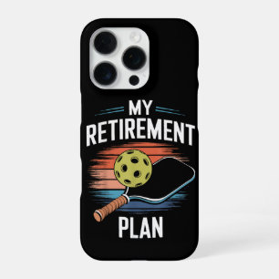 Mein Rentenplan Pickleball-Spieler iPhone 16 Pro Hülle