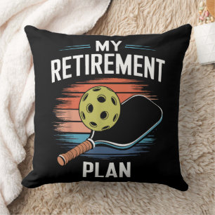 Mein Rentenplan Pickleball-Spieler Kissen