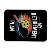 Mein Rentenplan Pickleball-Spieler Magnet (Horizontal)