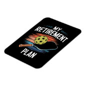 Mein Rentenplan Pickleball-Spieler Magnet (Linke Seite)