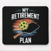 Mein Rentenplan Pickleball-Spieler Mousepad (Vorne)