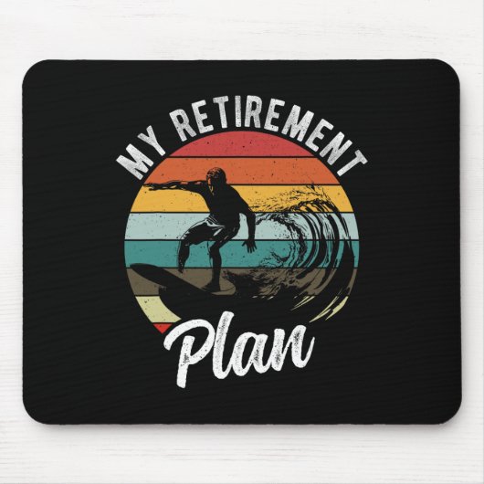 Mein Rentenplan Surfen Rentenplan  Mousepad (Vorne)