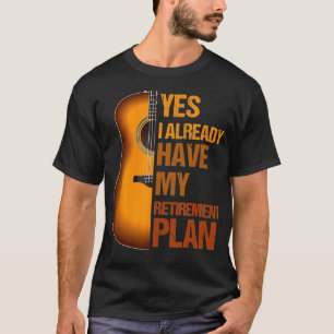 Mein Rentplan Guitar Guitar Stuff Vintag Gu T-Shirt